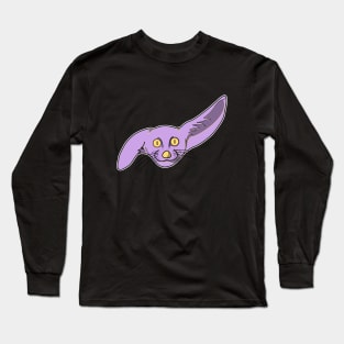 cute purple fannec fox face Long Sleeve T-Shirt